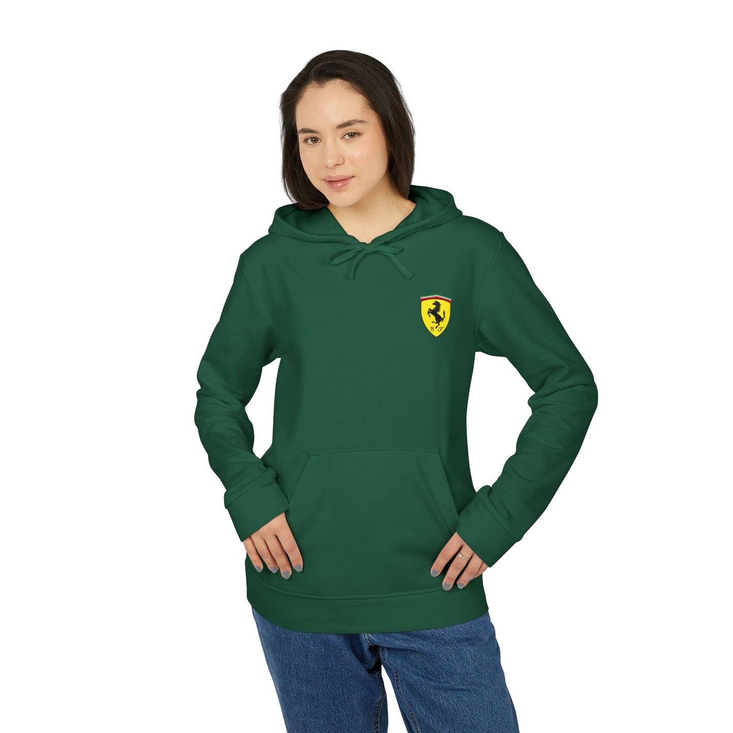 Ferrari Scuderia Unisex Fleece Hoodie – adidas - Comfortable, Stylish, and Perfect for Any Occasion - AI Print Spot