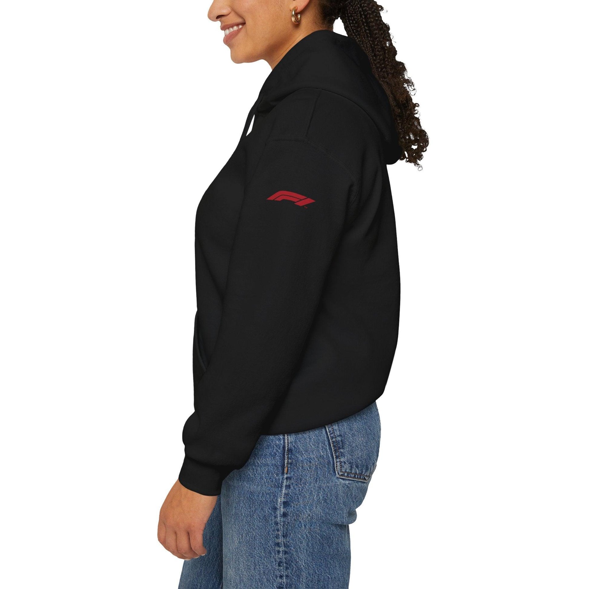 Ferrari Unisex Hoodie Heavy Blend™ - Cozy Comfy Sweatshirt - Classic Scuderia and Formula 1 Team - Gift for the Car Enthusiast - Red Logos - AI Print Spot