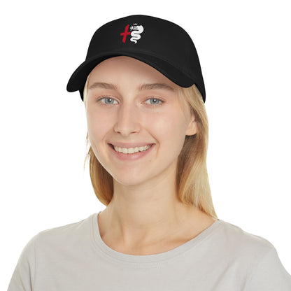 Low-Profile Baseball Cap with Alfa Romeo Biscione Snake & Cross in Multiple Colors - AI Print Spot