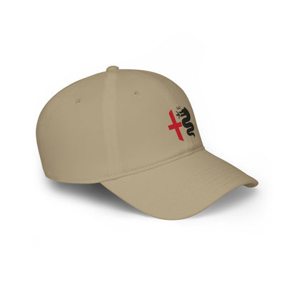 Low-Profile Baseball Cap with Alfa Romeo Biscione Snake & Cross in Multiple Colors - AI Print Spot