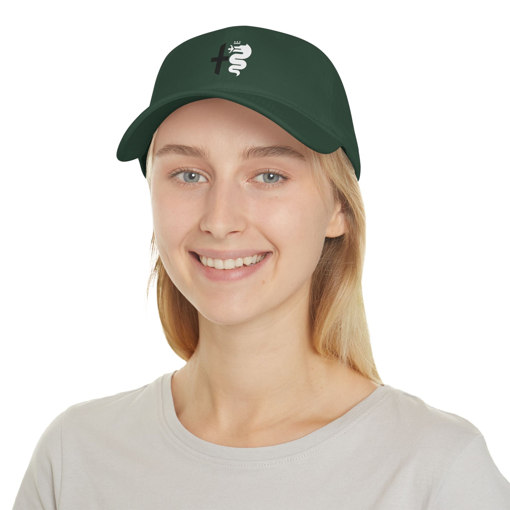 Low-Profile Baseball Cap with Alfa Romeo Biscione Snake & Cross in Multiple Colors - AI Print Spot