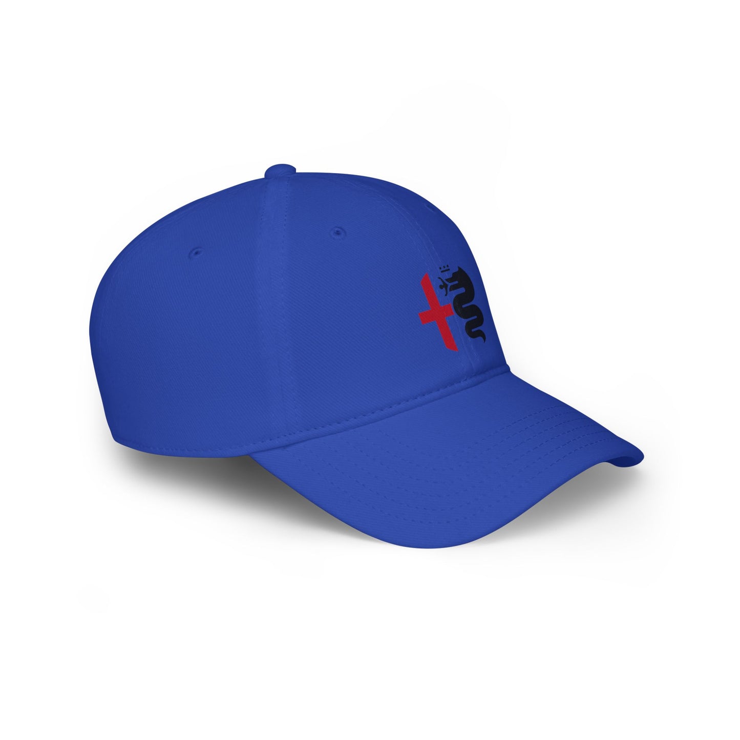 Low-Profile Baseball Cap with Alfa Romeo Biscione Snake & Cross in Multiple Colors - AI Print Spot