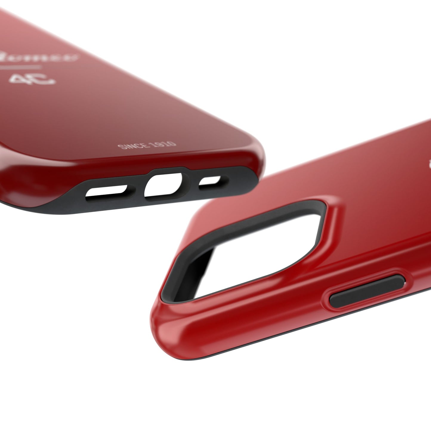 MagSafe® Dual Layer iPhone Case - Alfa Romeo 4C Design in White on Alfa Rosso - AI Print Spot