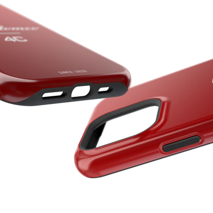 MagSafe® Dual Layer iPhone Case - Alfa Romeo 4C Design in White on Alfa Rosso - AI Print Spot