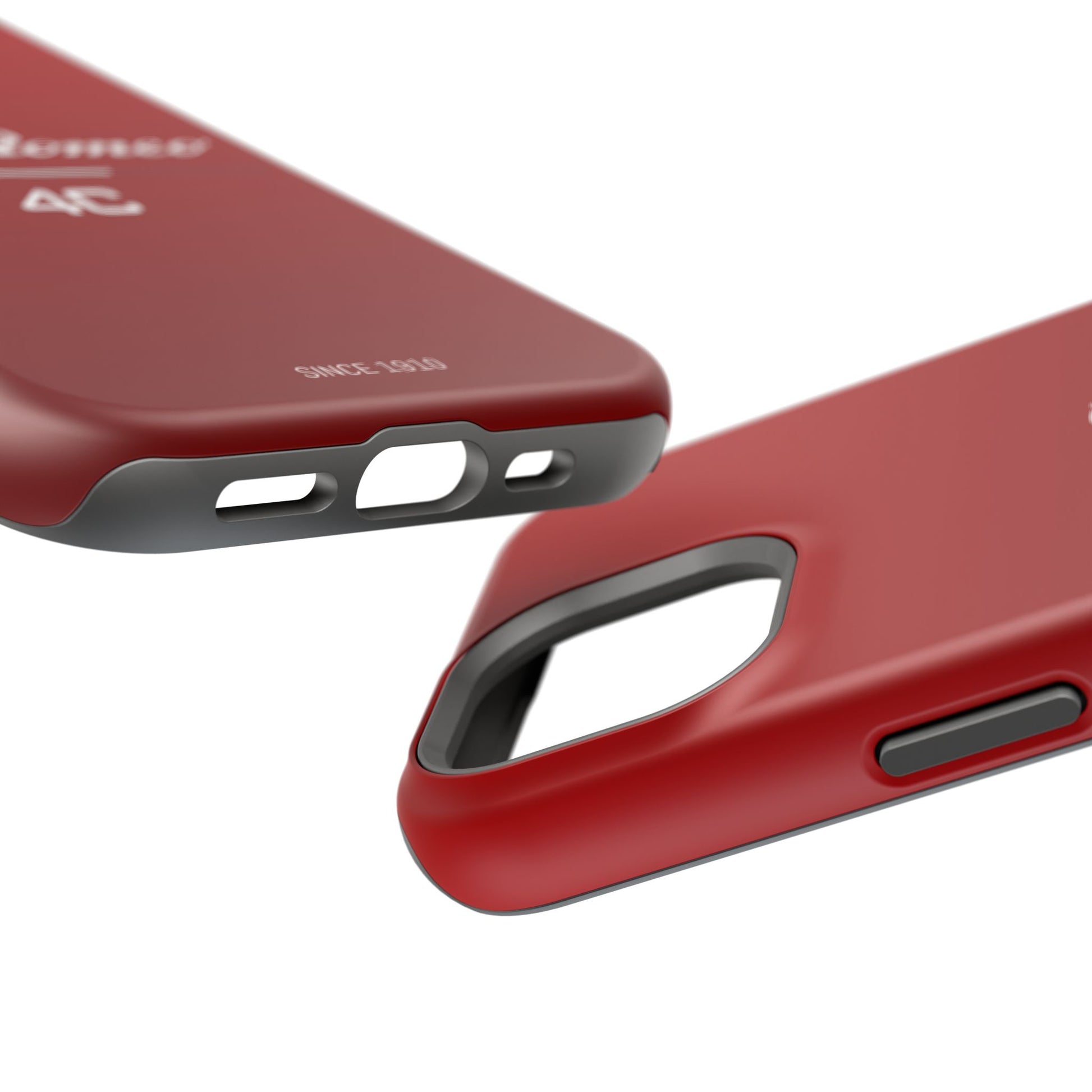 MagSafe® Dual Layer iPhone Case - Alfa Romeo 4C Design in White on Alfa Rosso - AI Print Spot