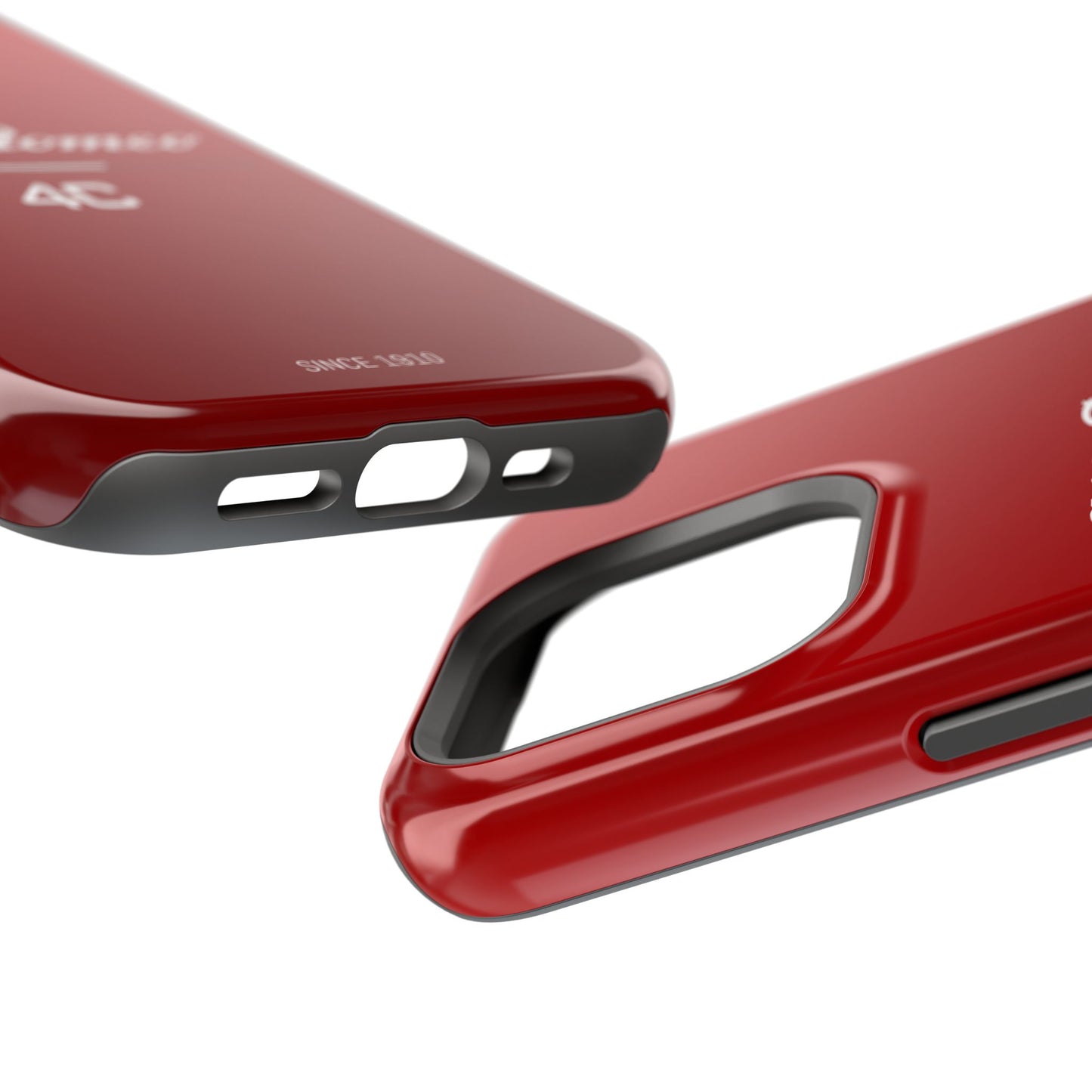 MagSafe® Dual Layer iPhone Case - Alfa Romeo 4C Design in White on Alfa Rosso - AI Print Spot