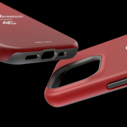 MagSafe® Dual Layer iPhone Case - Alfa Romeo 4C Design in White on Alfa Rosso - AI Print Spot