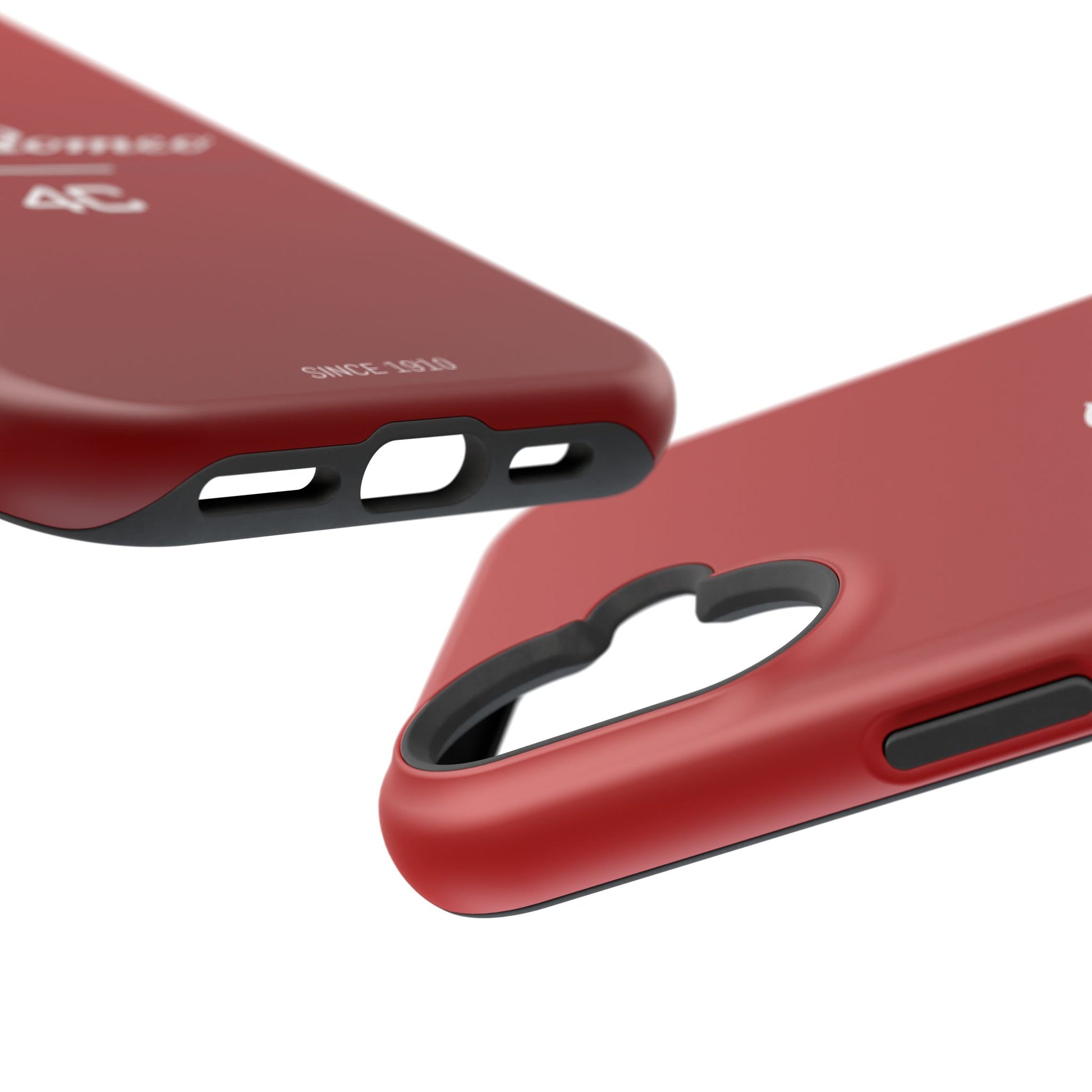 MagSafe® Dual Layer iPhone Case - Alfa Romeo 4C Design in White on Alfa Rosso - AI Print Spot