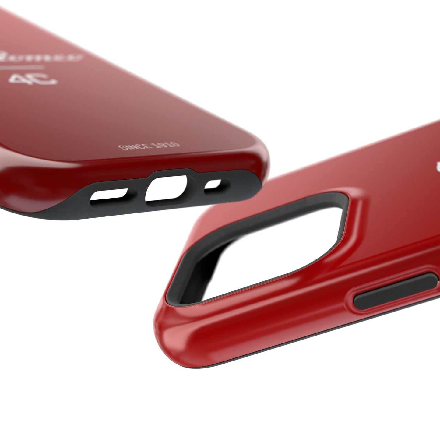 MagSafe® Dual Layer iPhone Case - Alfa Romeo 4C Design in White on Alfa Rosso - AI Print Spot