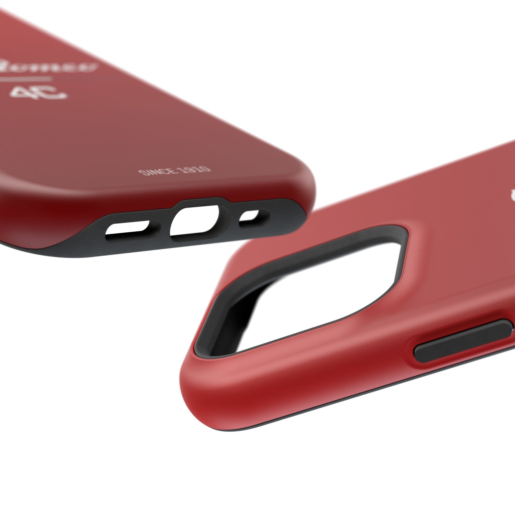 MagSafe® Dual Layer iPhone Case - Alfa Romeo 4C Design in White on Alfa Rosso - AI Print Spot