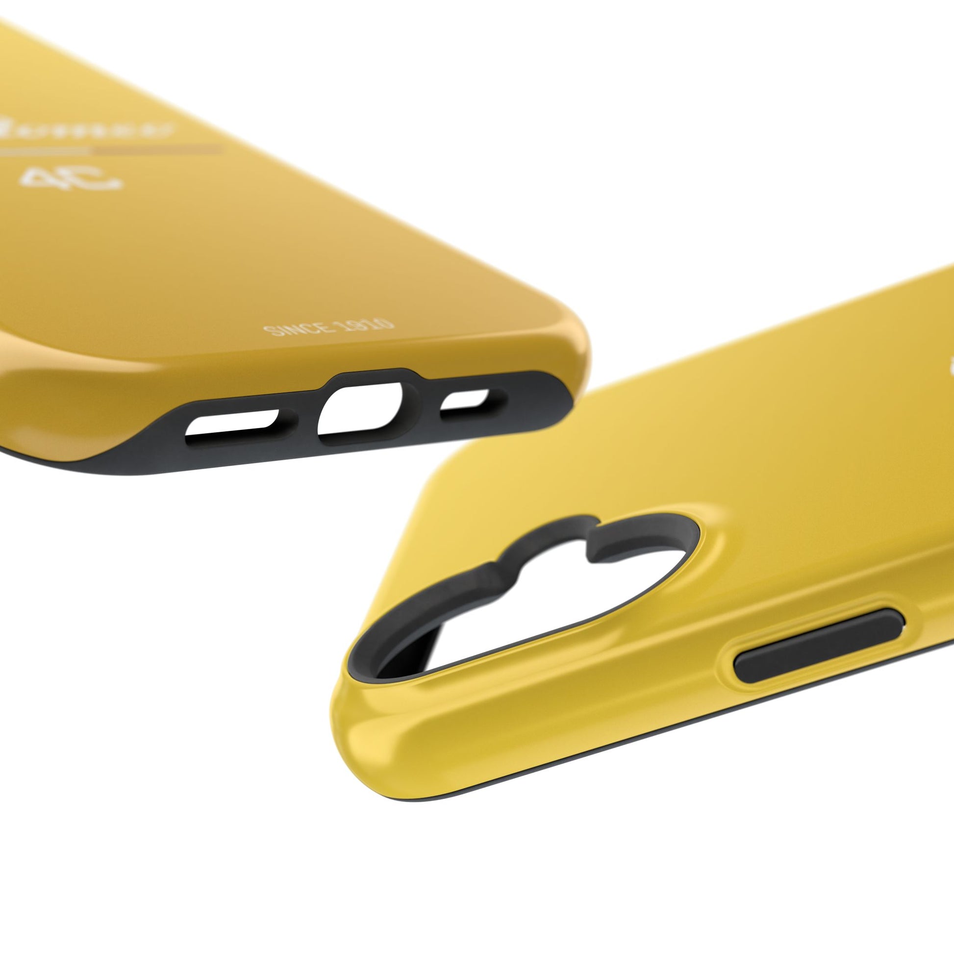 MagSafe® Dual Layer iPhone Case - Alfa Romeo 4C Design in White on Giallo Prototipo - AI Print Spot