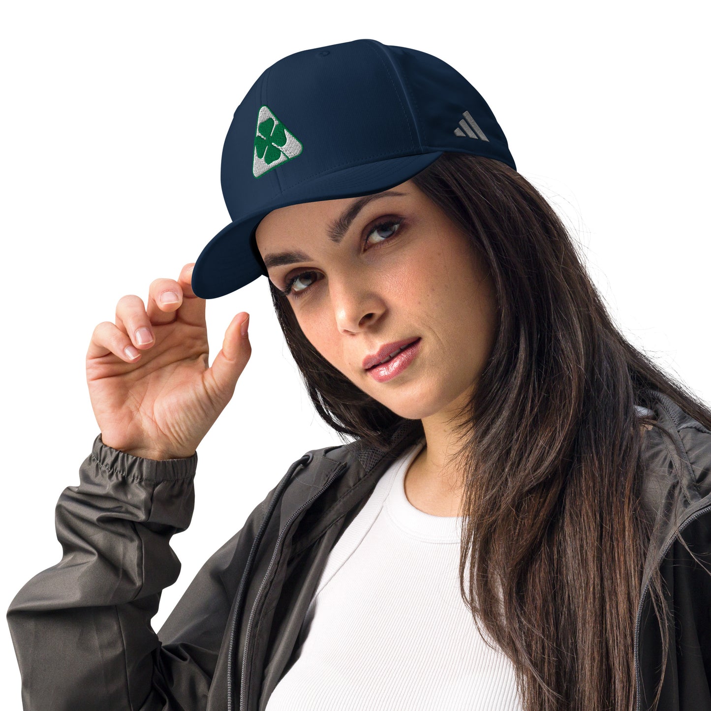 Performance Cap with Quadrifoglio Verde and 1930s Alfa Romeo Script Embroidery by Adidas - AI Print Spot