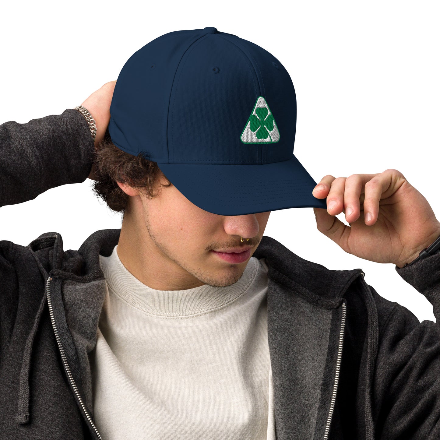 Performance Cap with Quadrifoglio Verde and 1930s Alfa Romeo Script Embroidery by Adidas - AI Print Spot