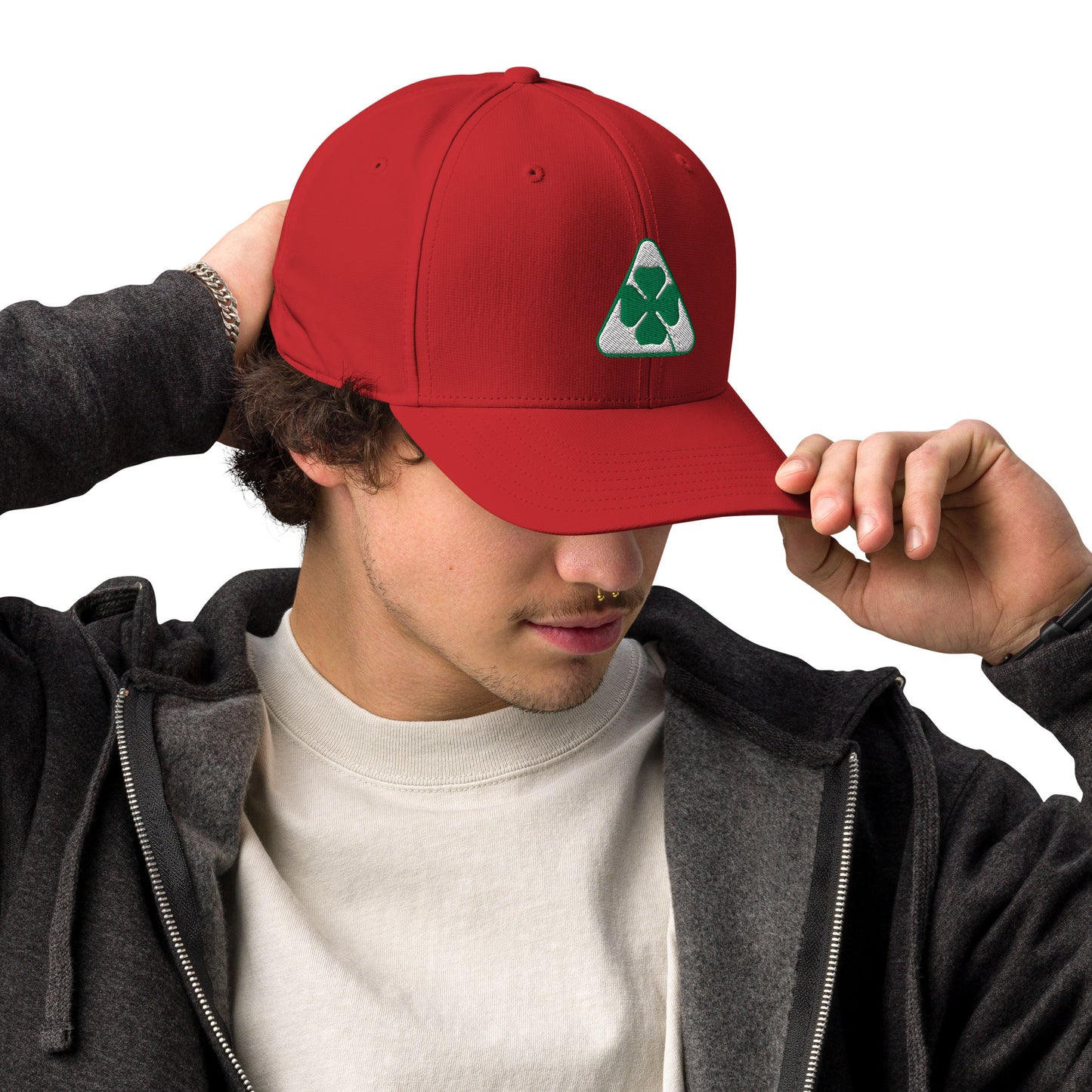 Performance Cap with Quadrifoglio Verde and 1930s Alfa Romeo Script Embroidery by Adidas - AI Print Spot