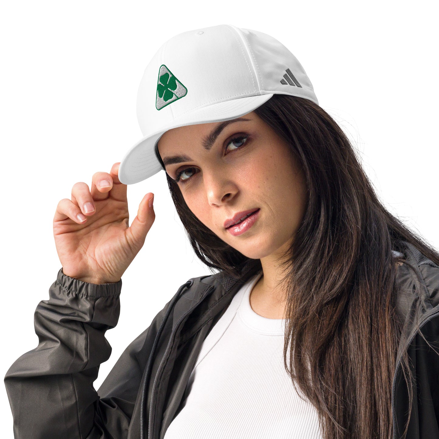 Performance Cap with Quadrifoglio Verde and 1930s Alfa Romeo Script Embroidery by Adidas - AI Print Spot