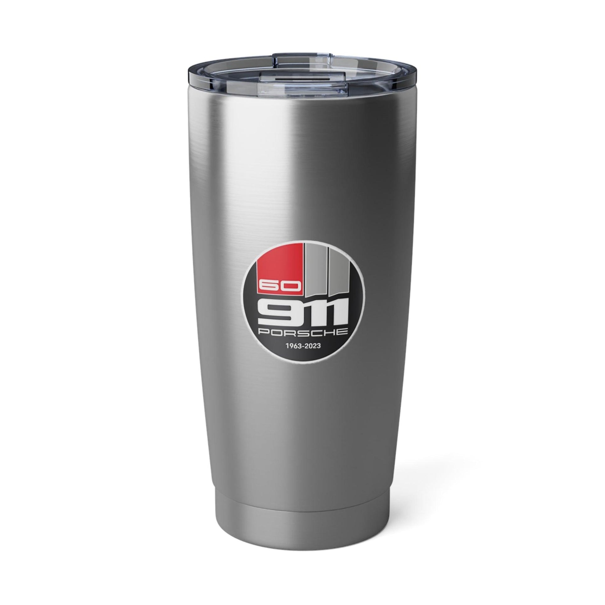 Porsche 20oz Steel Tumbler - 911 60th Anniversary Special Edition - Collector's Item - Individually Numbered - Dual Logo - Car Enthusiast - AI Print Spot