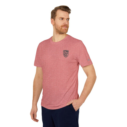 Porsche Crest Athletic Crewneck T-Shirt - adidas 3-Stripes Gear - AI Print Spot