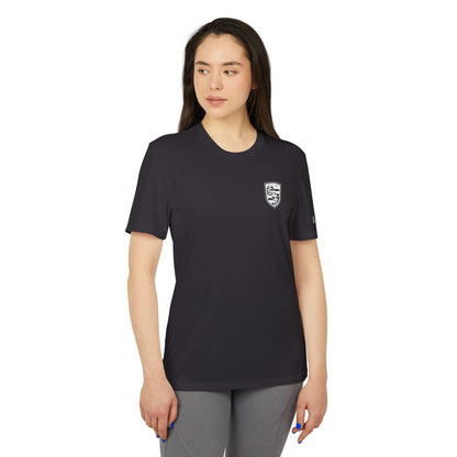 Porsche Crest Athletic Crewneck T-Shirt - adidas 3-Stripes Gear - AI Print Spot