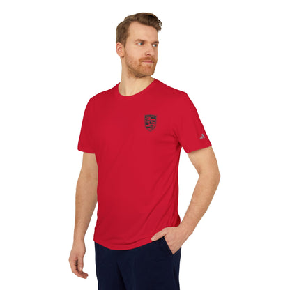 Porsche Crest Athletic Crewneck T-Shirt - adidas 3-Stripes Gear - AI Print Spot