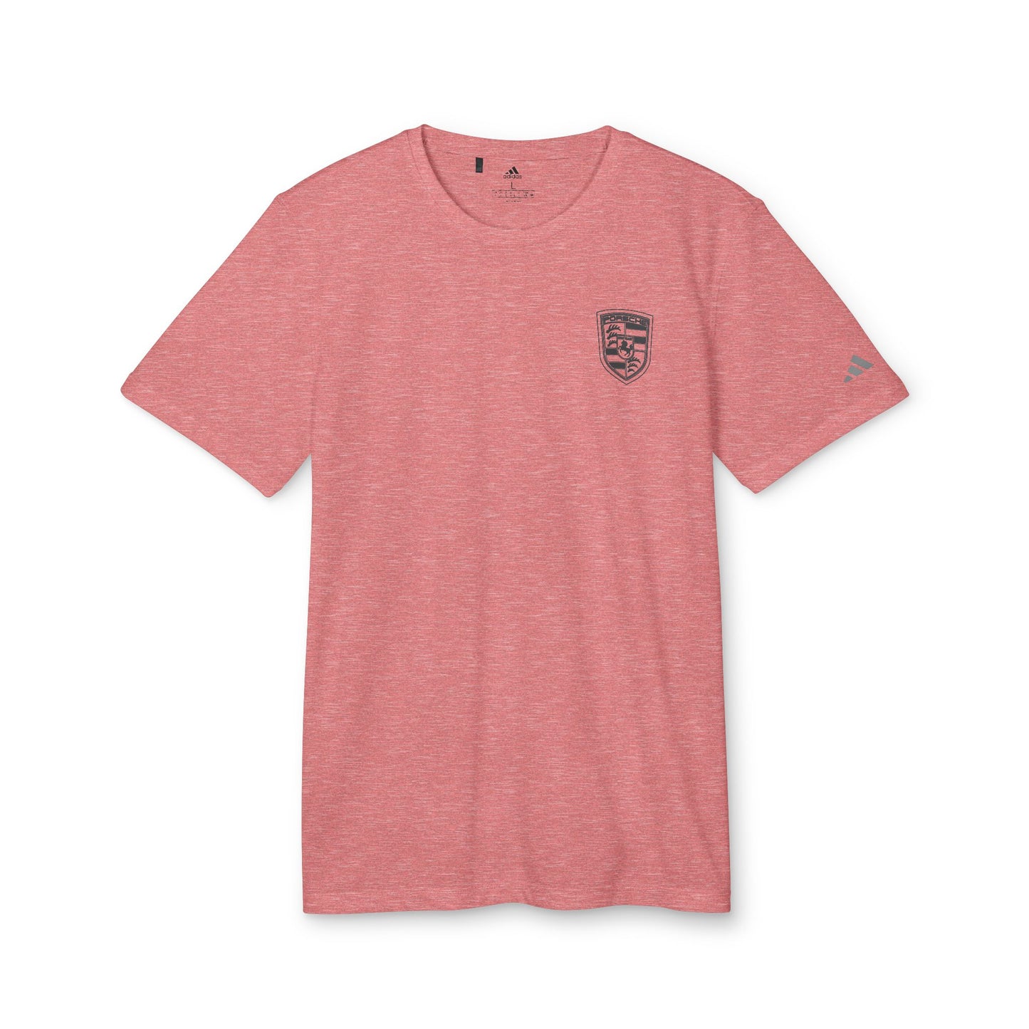 Porsche Crest Athletic Crewneck T-Shirt - adidas 3-Stripes Gear - AI Print Spot