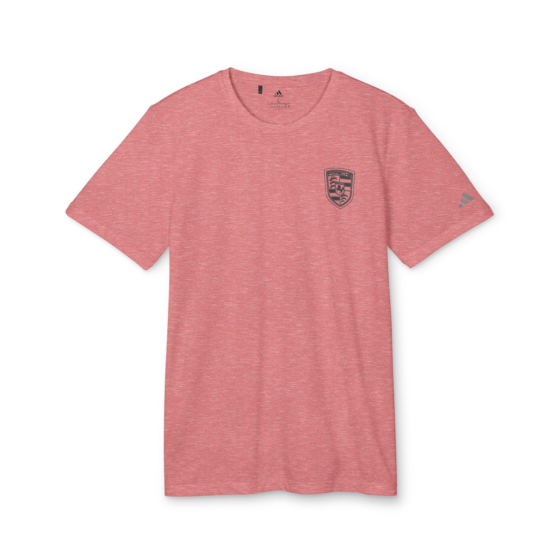 Porsche Crest Athletic Crewneck T-Shirt - adidas 3-Stripes Gear - AI Print Spot