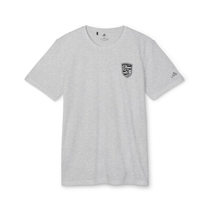 Porsche Crest Athletic Crewneck T-Shirt - adidas 3-Stripes Gear - AI Print Spot