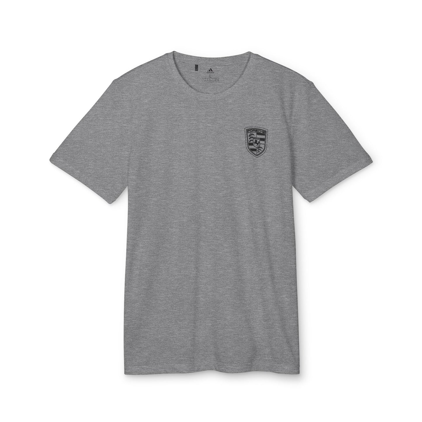 Porsche Crest Athletic Crewneck T-Shirt - adidas 3-Stripes Gear - AI Print Spot