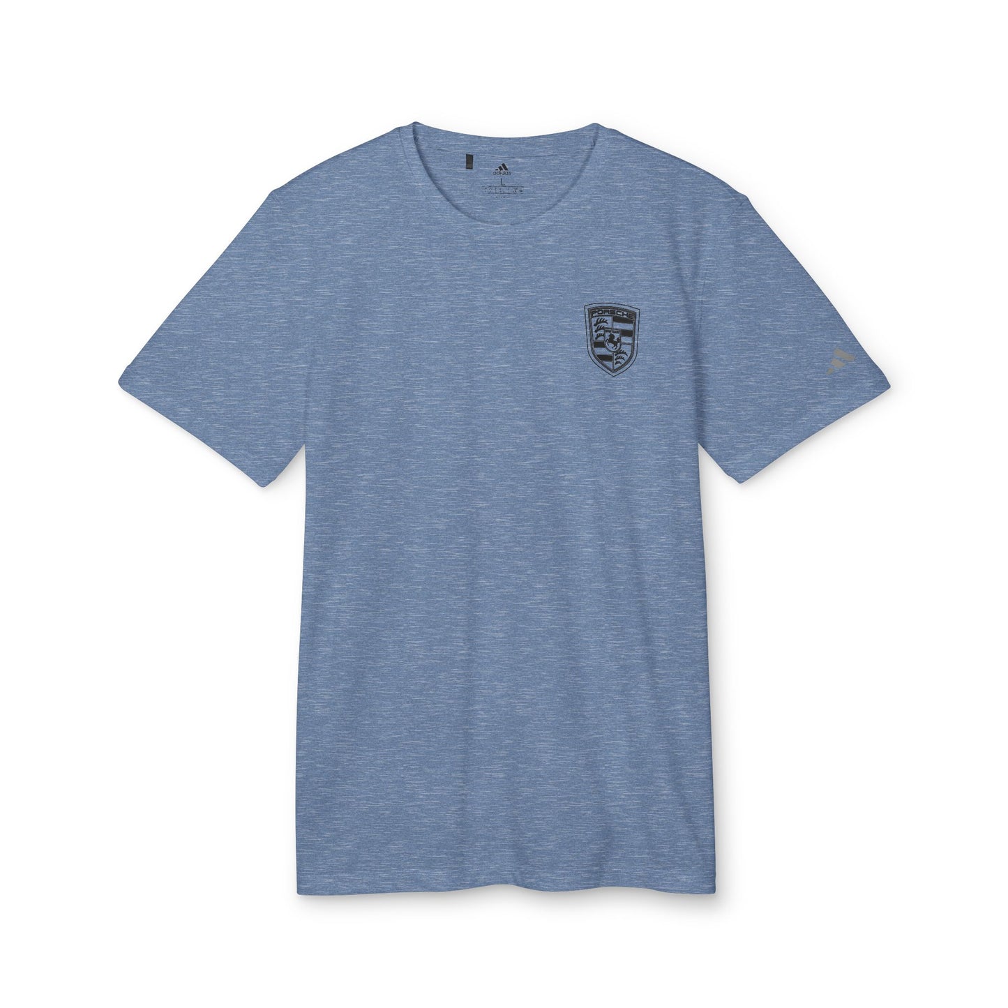 Porsche Crest Athletic Crewneck T-Shirt - adidas 3-Stripes Gear - AI Print Spot