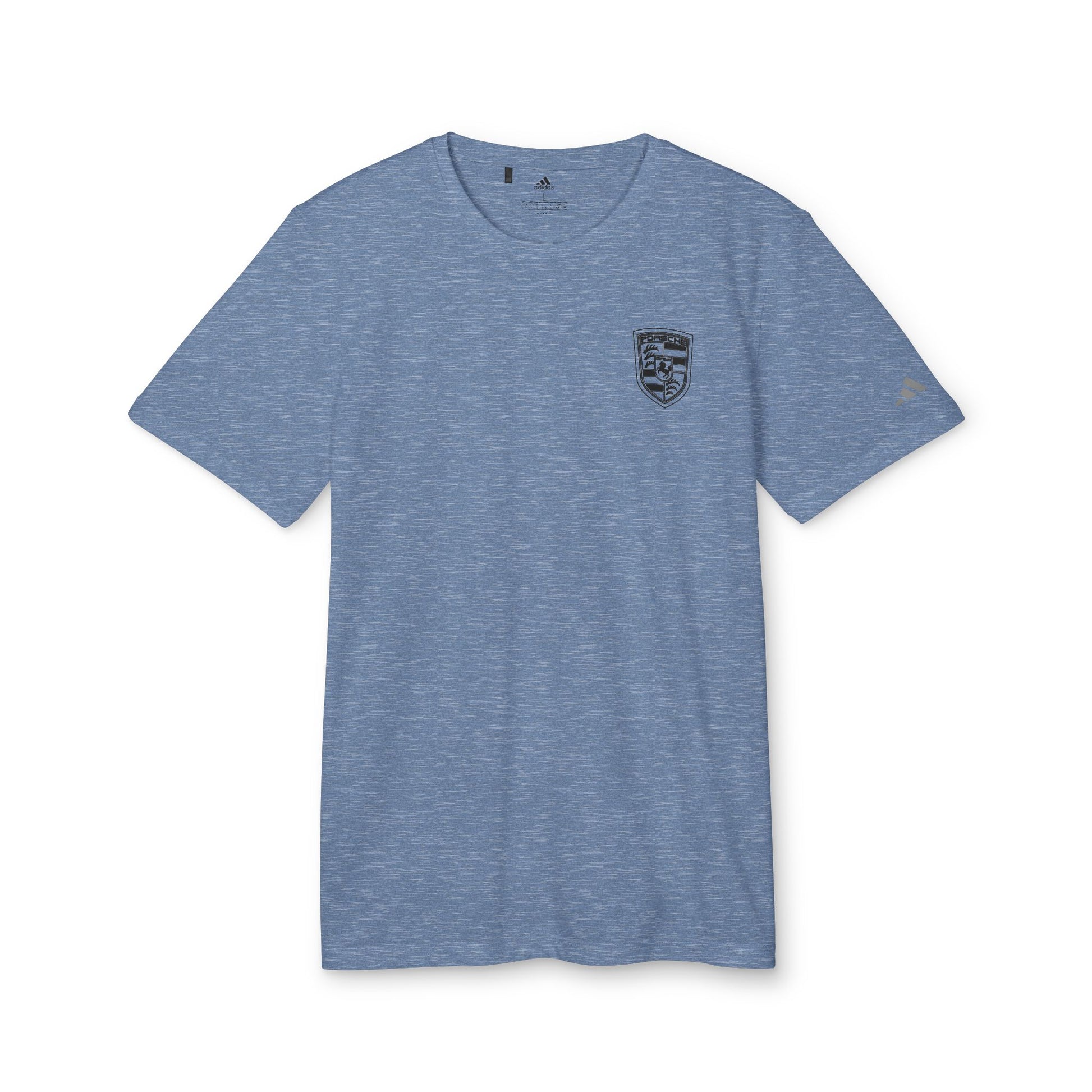 Porsche Crest Athletic Crewneck T-Shirt - adidas 3-Stripes Gear - AI Print Spot