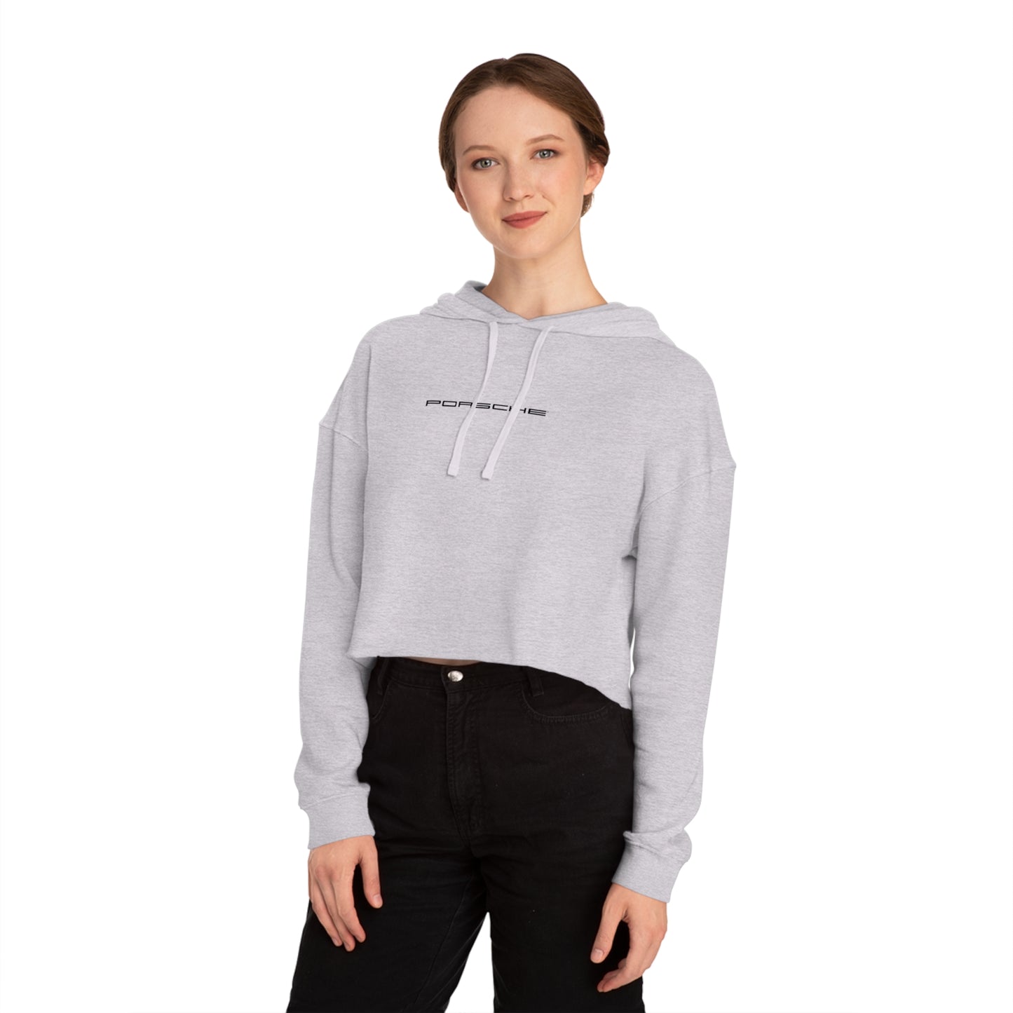 Porsche Crest Crop Hoodie for Women - 8 Colors - AI Print Spot