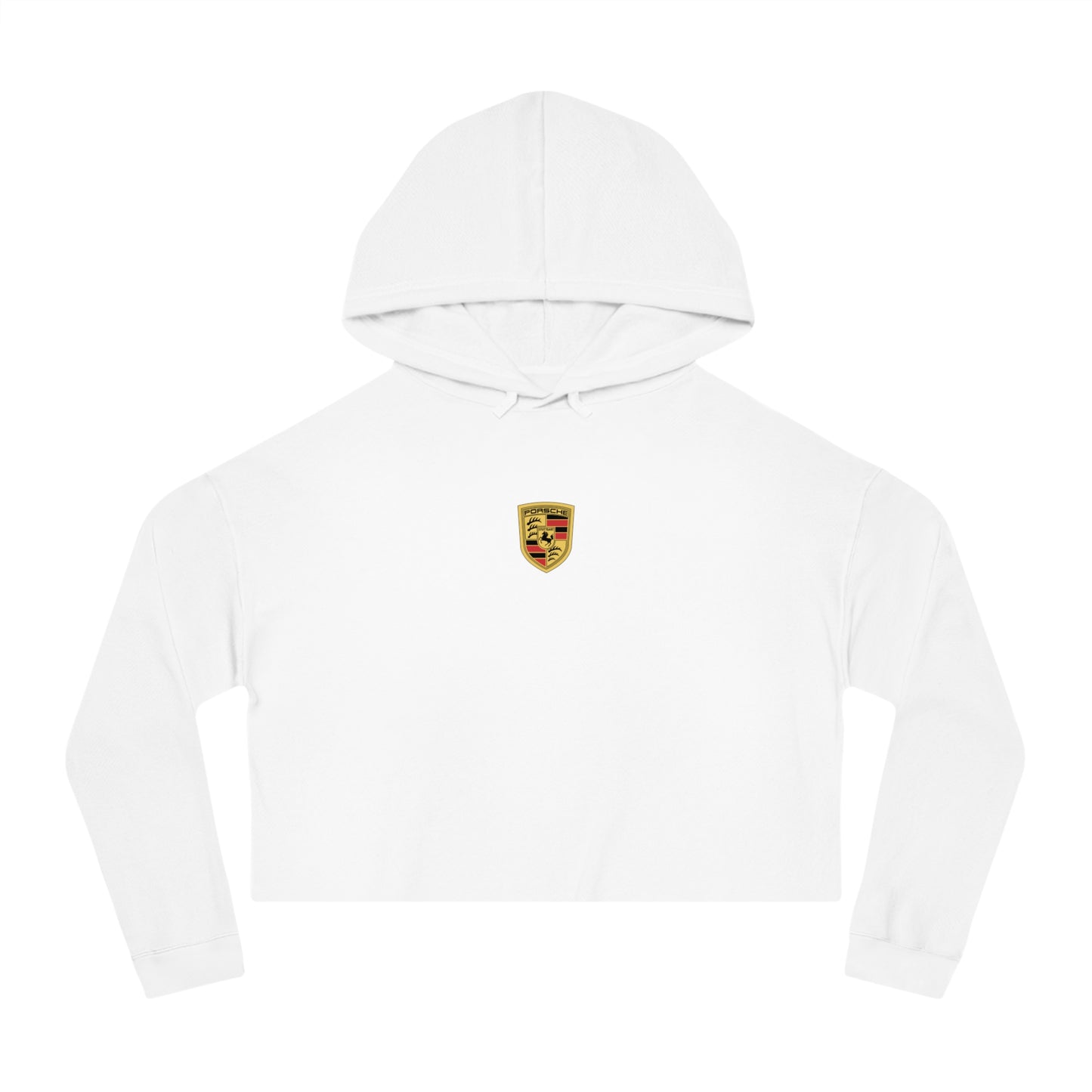 Porsche Crest Crop Hoodie for Women in 8 Colors - AI Print Spot