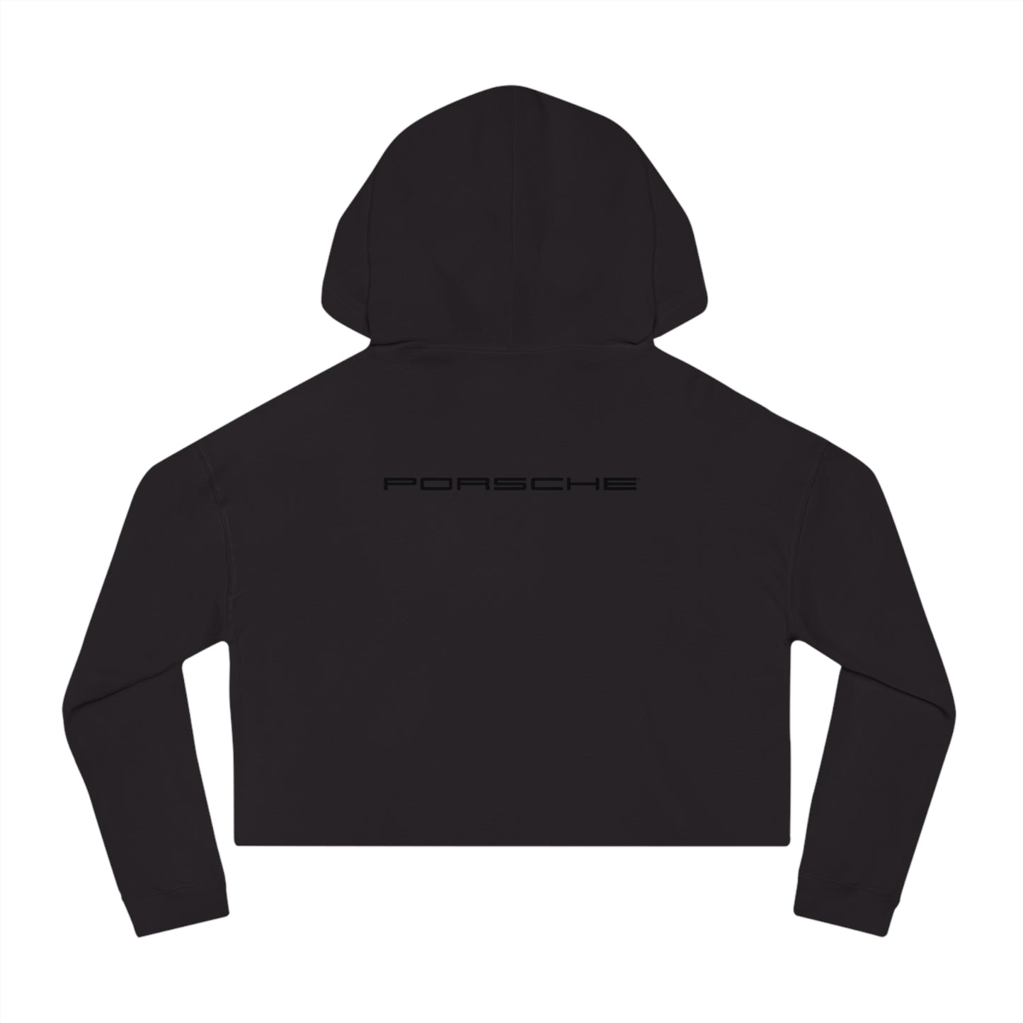 Porsche Crest Crop Hoodie for Women in 8 Colors - AI Print Spot