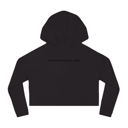 Porsche Crest Crop Hoodie for Women in 8 Colors - AI Print Spot