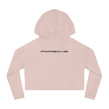 Porsche Crest Crop Hoodie for Women in 8 Colors - AI Print Spot
