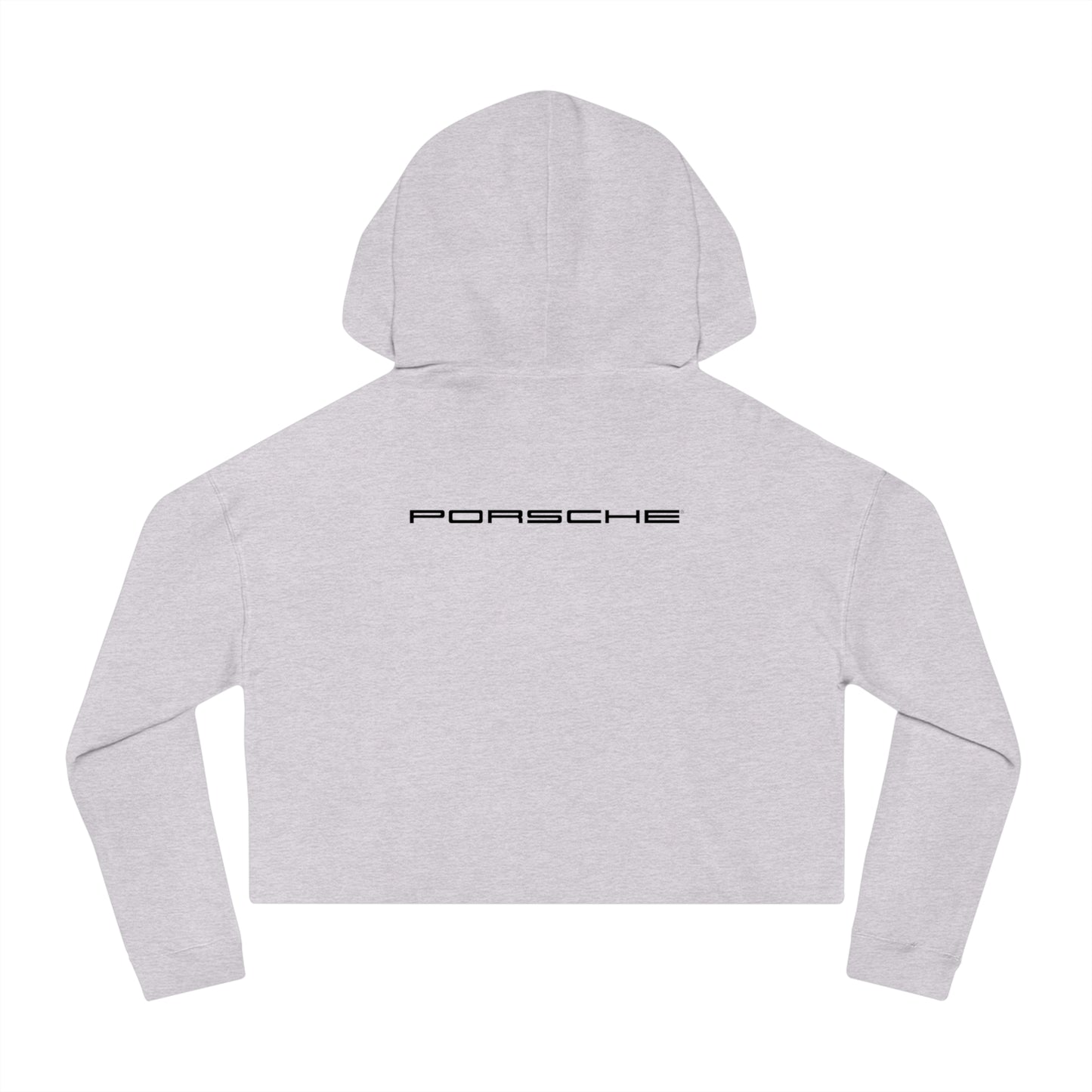 Porsche Crest Crop Hoodie for Women in 8 Colors - AI Print Spot