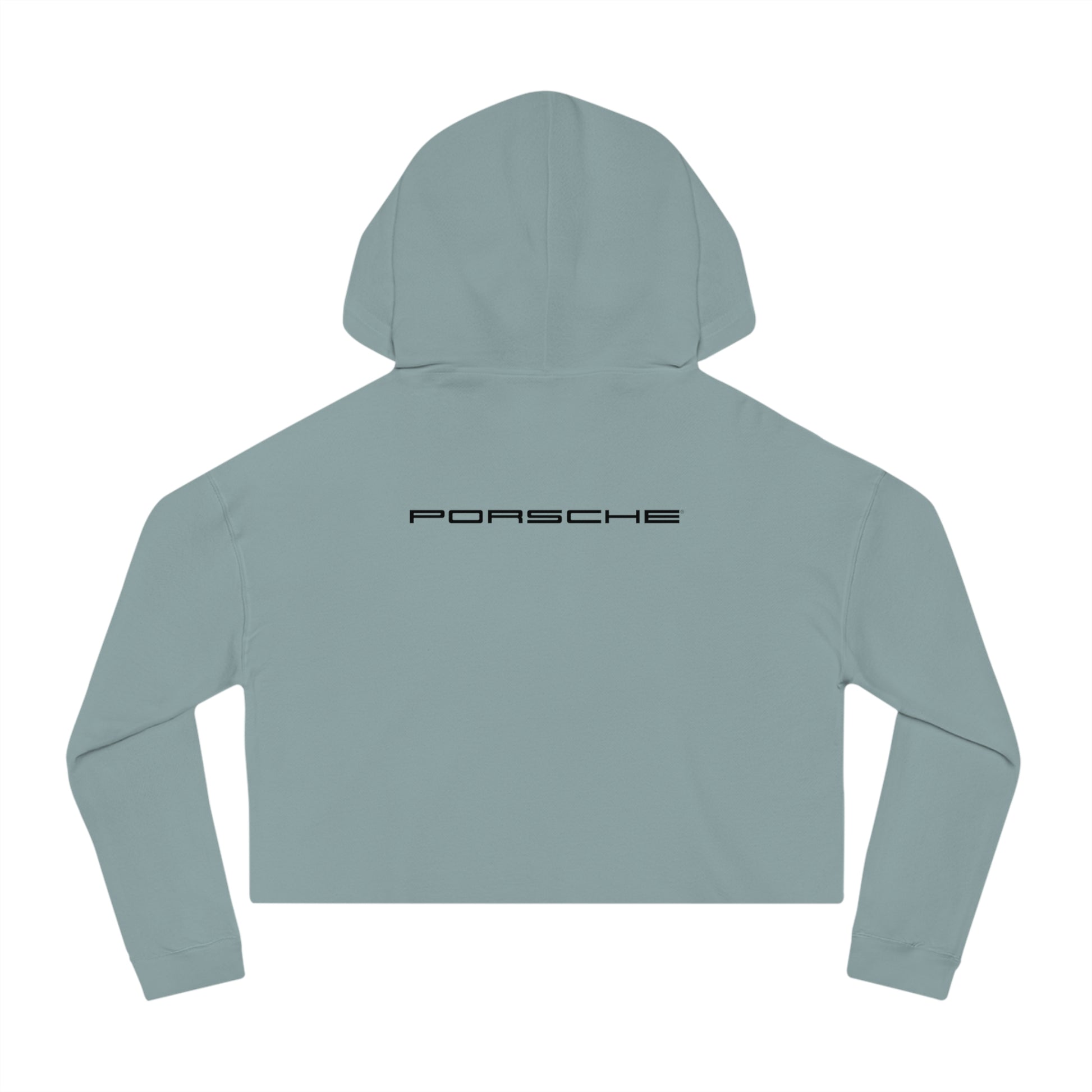 Porsche Crest Crop Hoodie for Women in 8 Colors - AI Print Spot