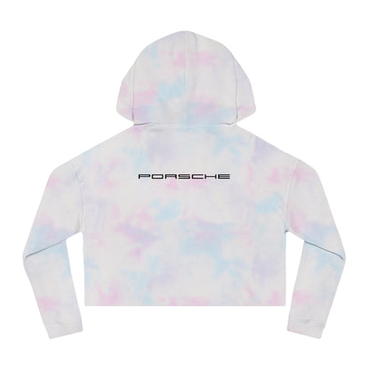 Porsche Crest Crop Hoodie for Women in 8 Colors - AI Print Spot