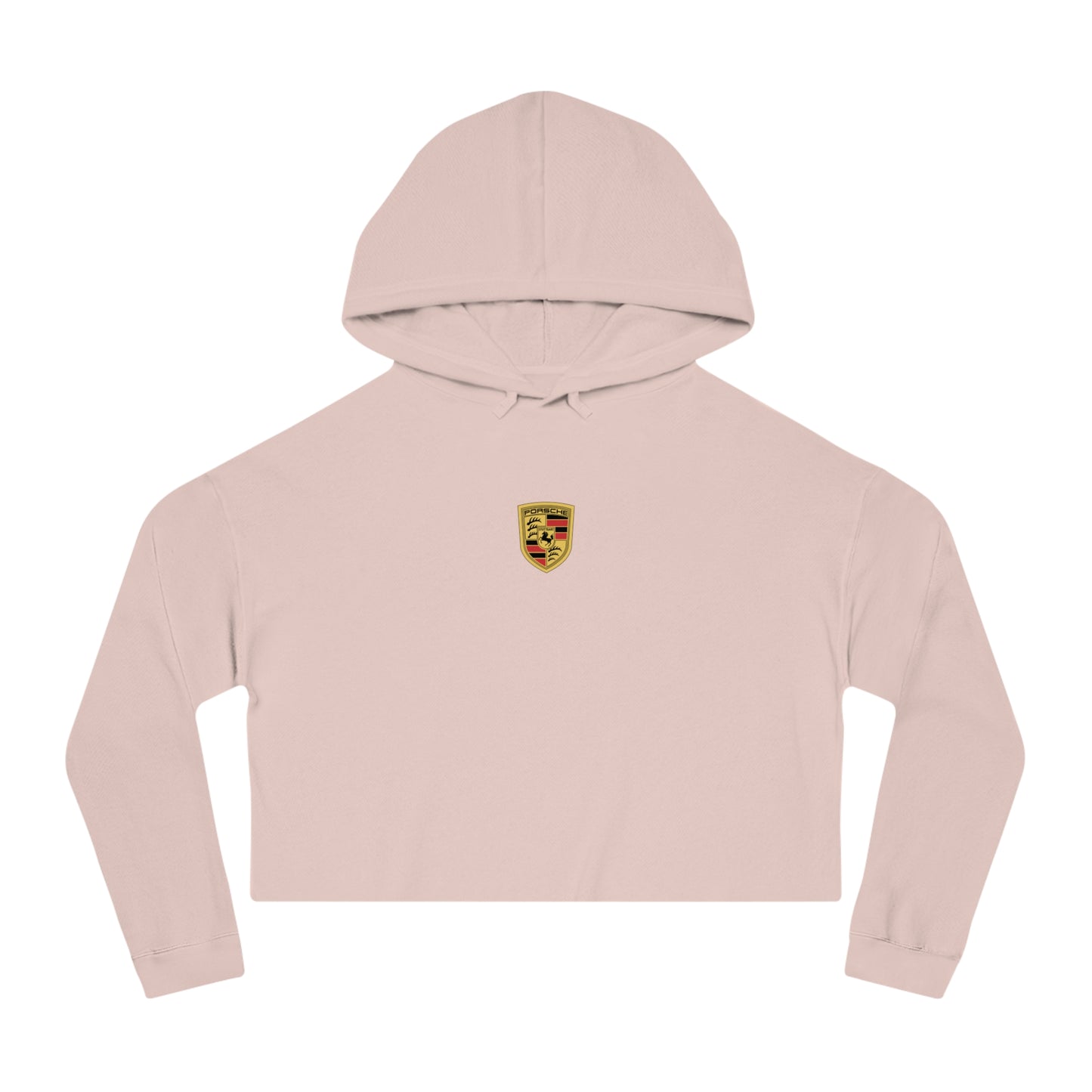 Porsche Crest Crop Hoodie for Women in 8 Colors - AI Print Spot