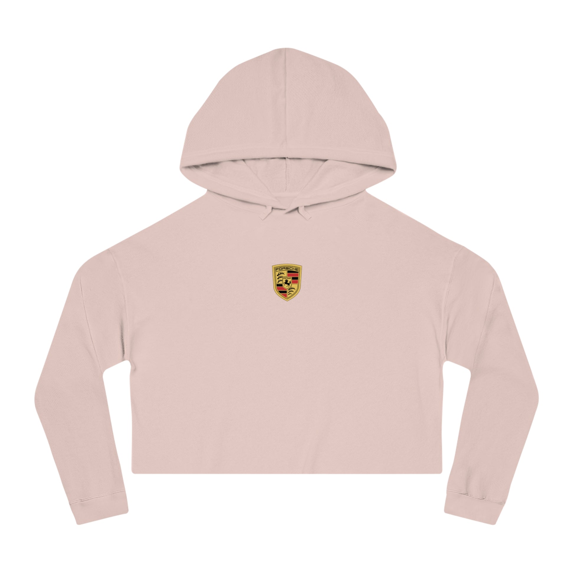 Porsche Crest Crop Hoodie for Women in 8 Colors - AI Print Spot