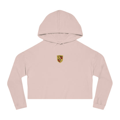 Porsche Crest Crop Hoodie for Women in 8 Colors - AI Print Spot