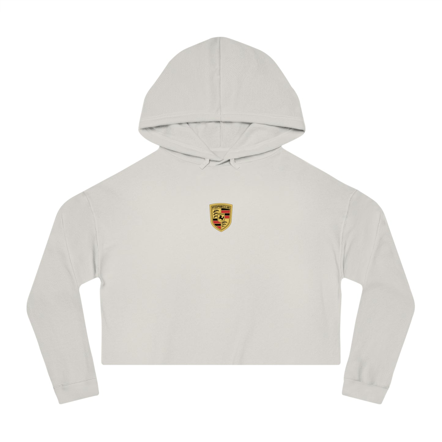 Porsche Crest Crop Hoodie for Women in 8 Colors - AI Print Spot