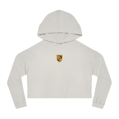 Porsche Crest Crop Hoodie for Women in 8 Colors - AI Print Spot