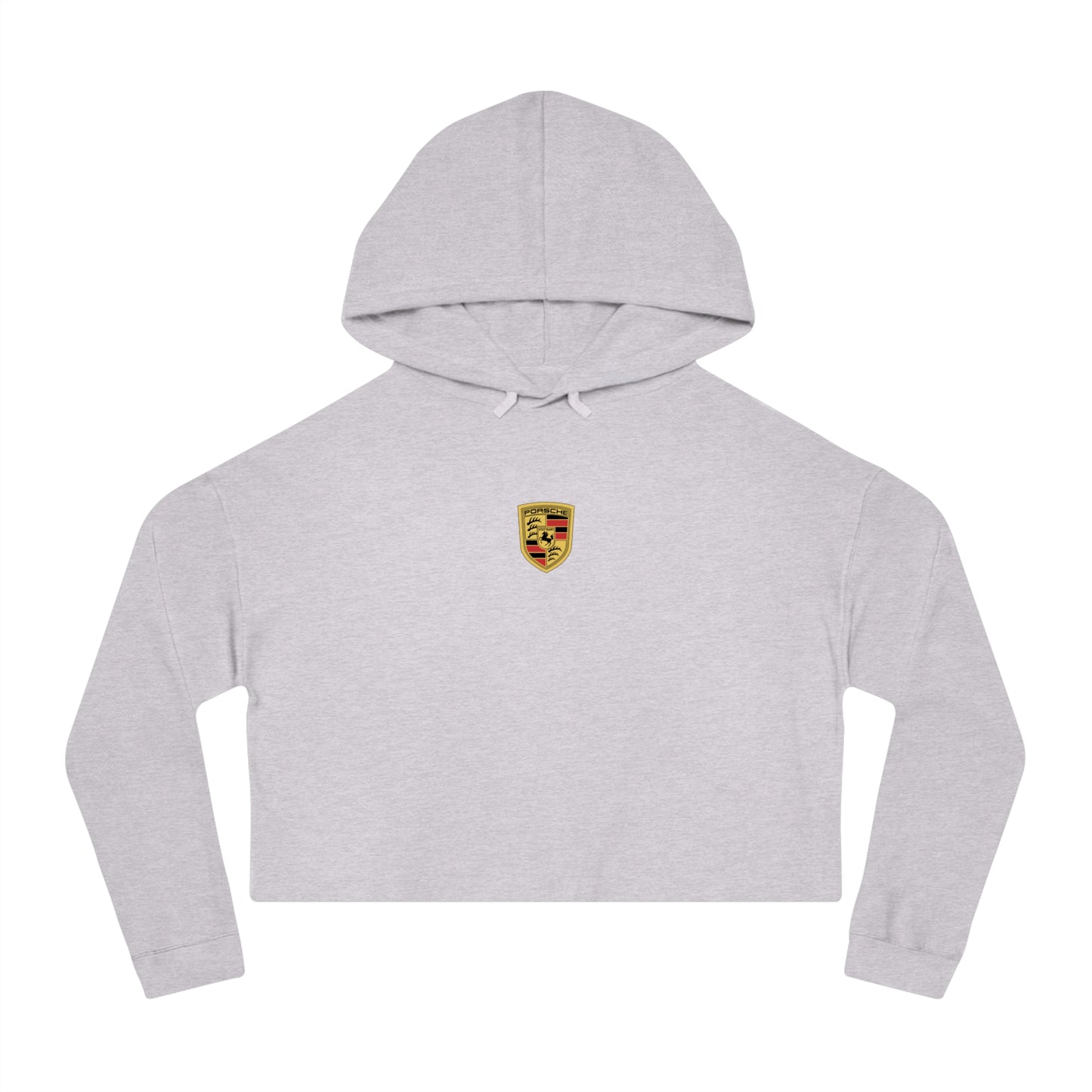 Porsche Crest Crop Hoodie for Women in 8 Colors - AI Print Spot