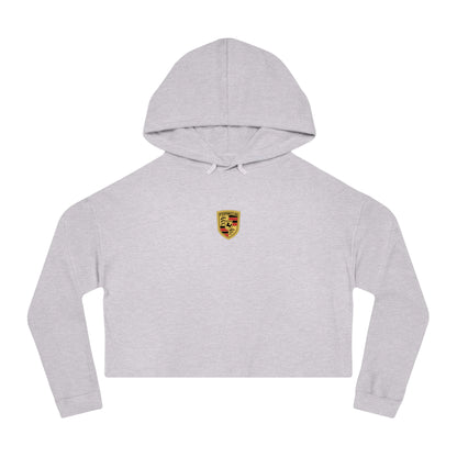 Porsche Crest Crop Hoodie for Women in 8 Colors - AI Print Spot