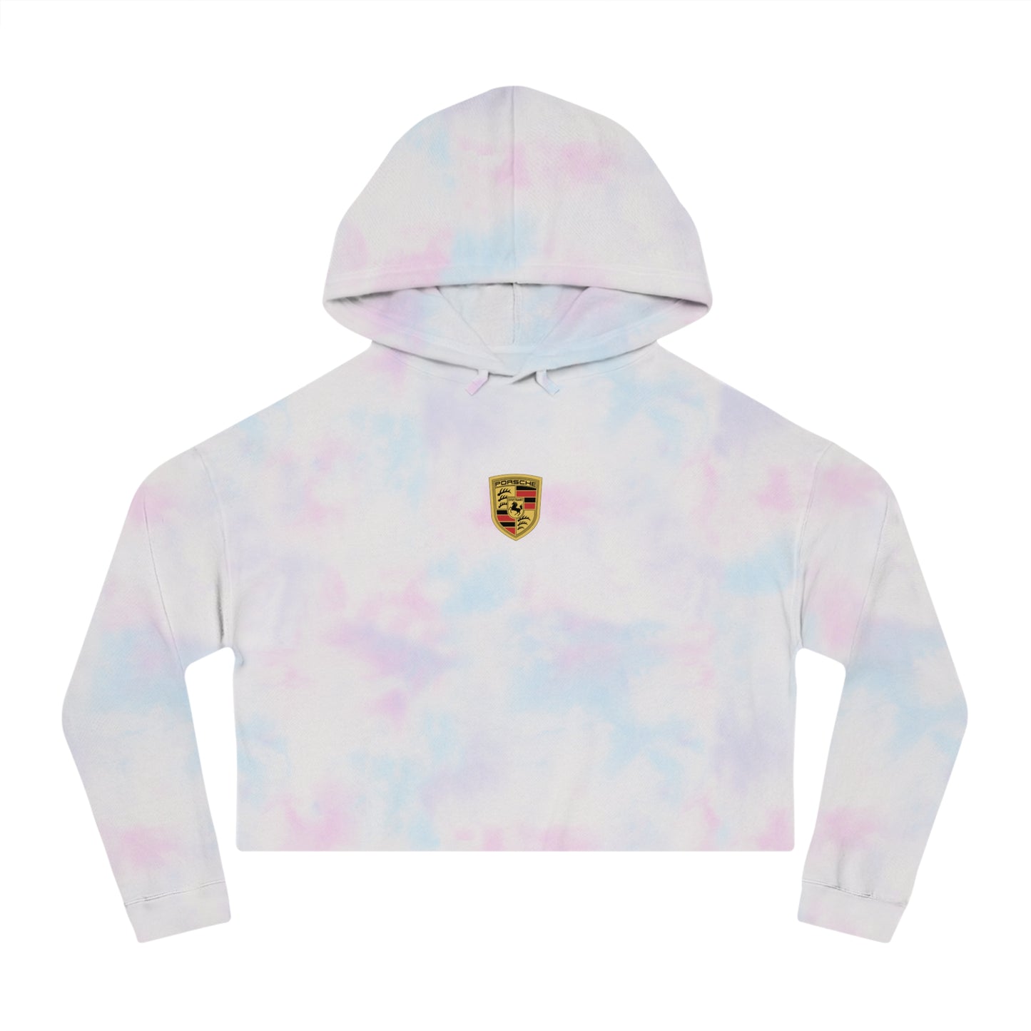Porsche Crest Crop Hoodie for Women in 8 Colors - AI Print Spot