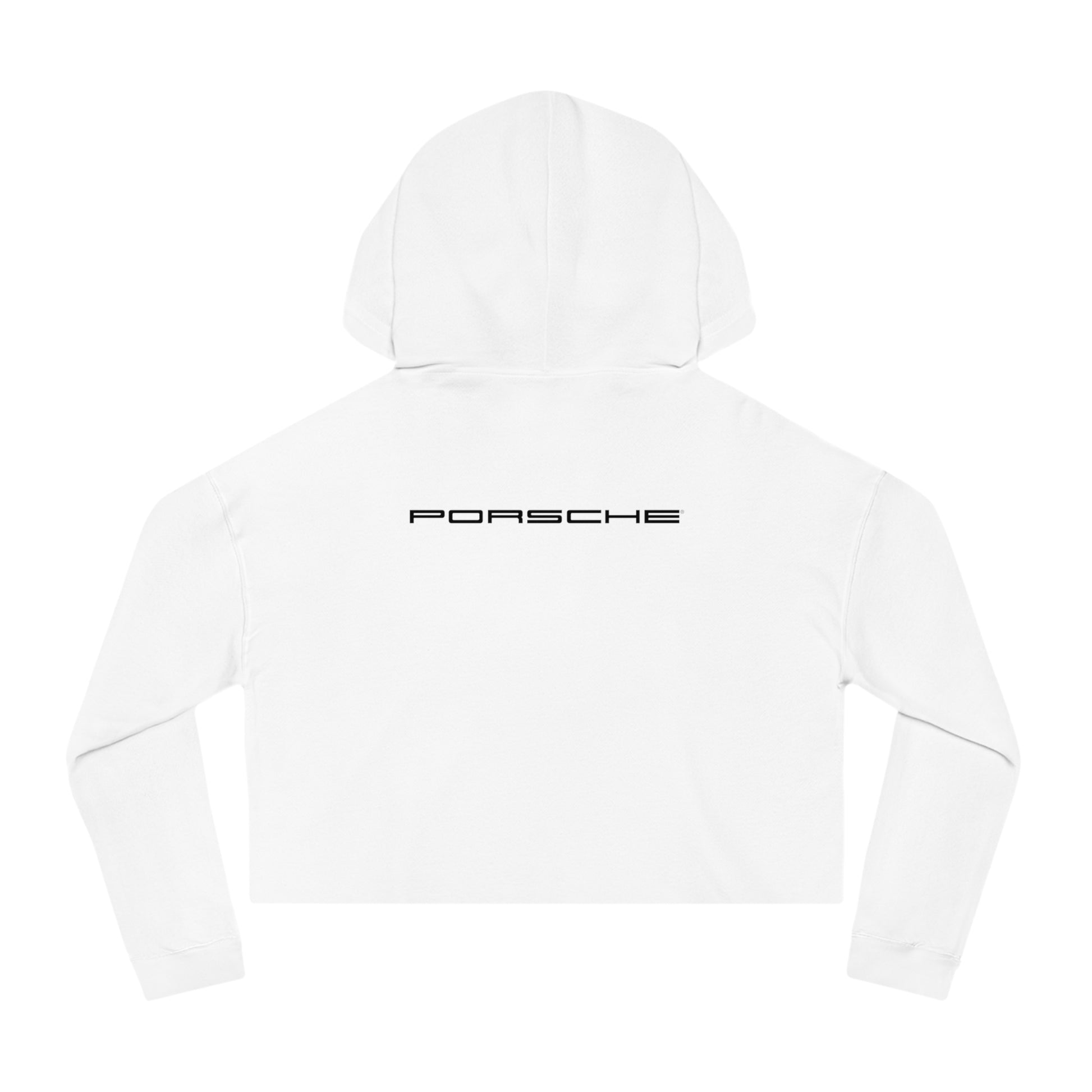 Porsche Crest Crop Hoodie for Women in 8 Colors - AI Print Spot