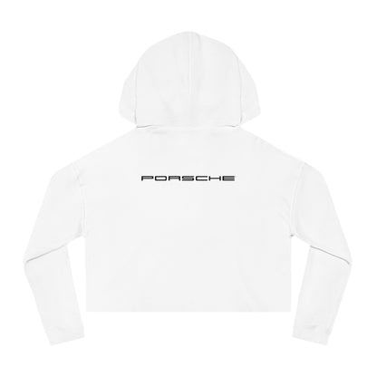 Porsche Crest Crop Hoodie for Women in 8 Colors - AI Print Spot