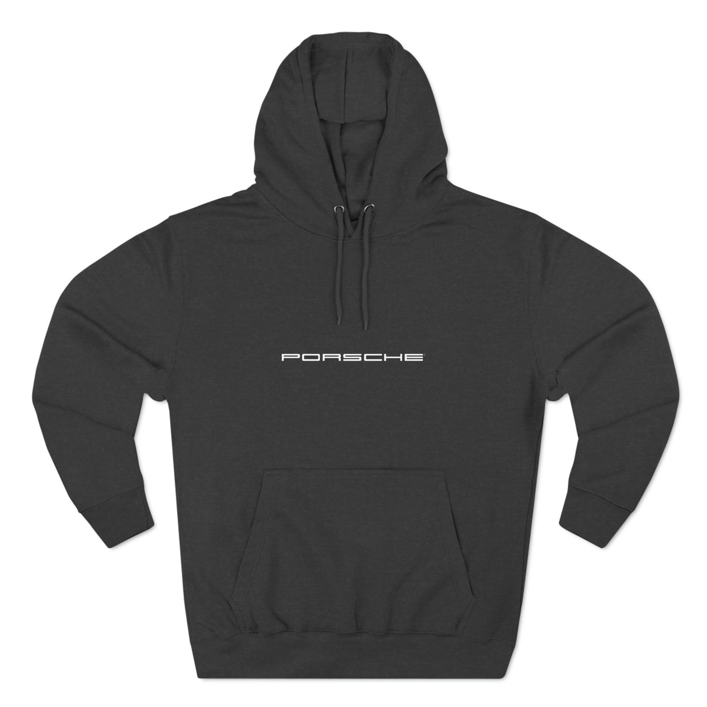 Porsche Enthusiast's Premium Hoodie by Lane Seven - Durable 3-Panel Fleece, Cotton-Poly Blend, True-to-Size Fit - "PORSCHE" Logo on Front - AI Print Spot