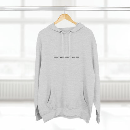 Porsche Enthusiast's Premium Hoodie by Lane Seven - Durable 3-Panel Fleece, Cotton-Poly Blend, True-to-Size Fit - "PORSCHE" Logo on Front - AI Print Spot