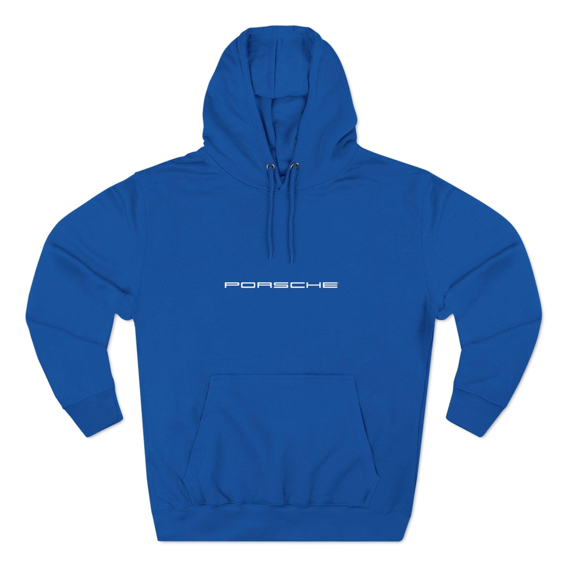 Porsche Enthusiast's Premium Hoodie by Lane Seven - Durable 3-Panel Fleece, Cotton-Poly Blend, True-to-Size Fit - "PORSCHE" Logo on Front - AI Print Spot